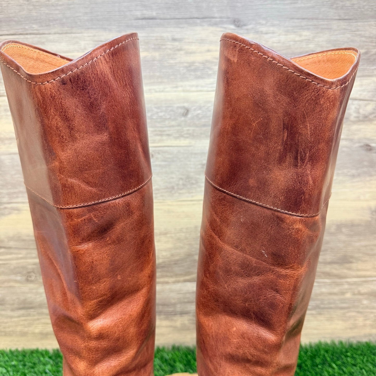 Frye Women - Size 6.5B - Brown Riding Buckle Tall Shaft Boots 3475446
