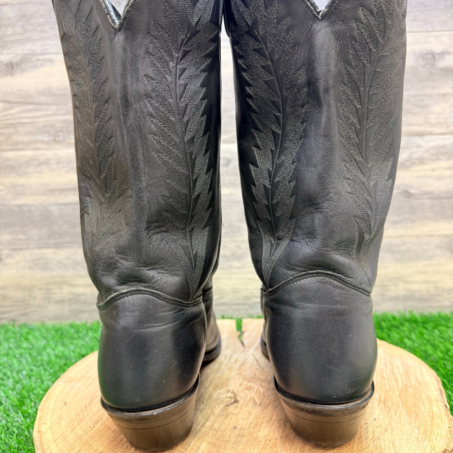 J Chisholm - Size 10M - Black Cowboy Boots D820