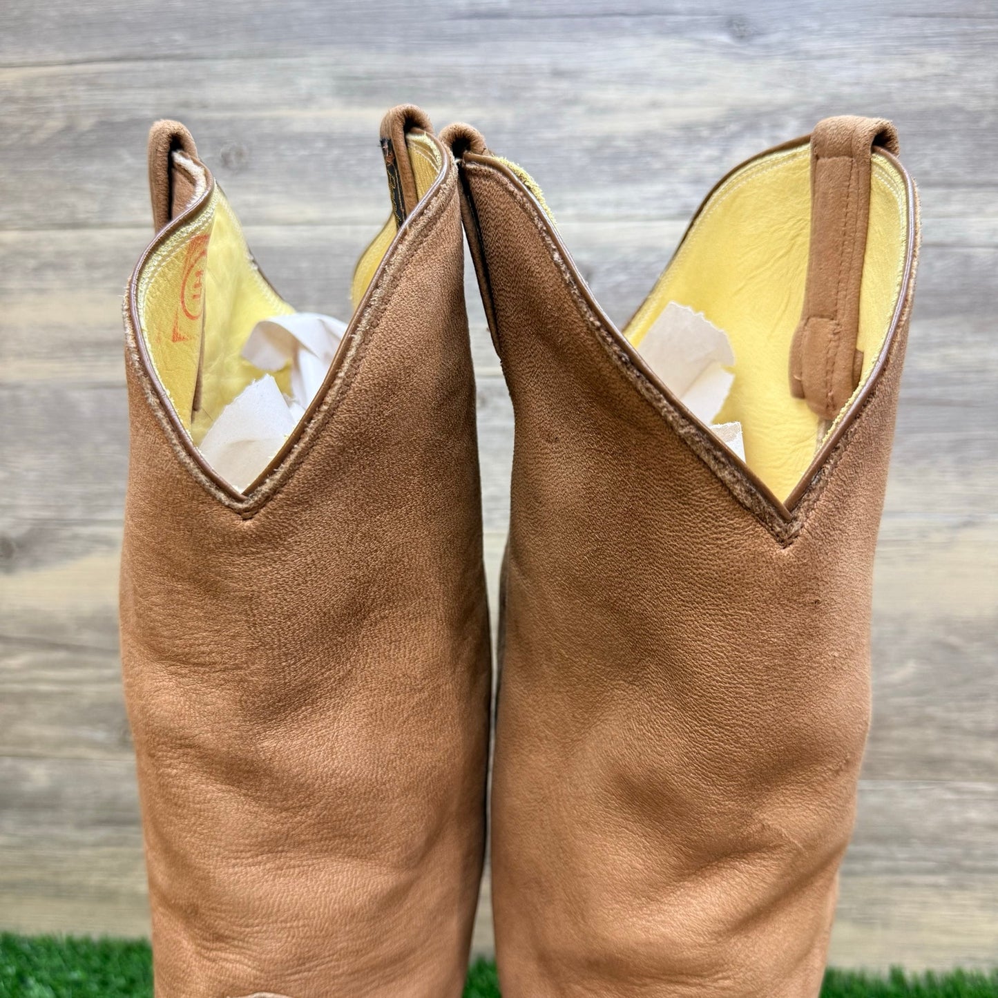 Panhandle Slim Men - Size 10D - Beige Soft Western Cowboy Boots 30198
