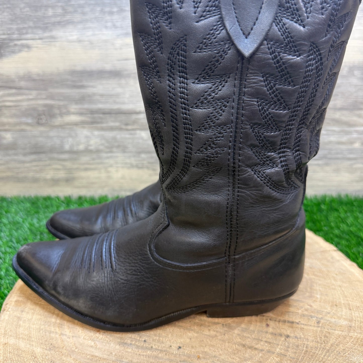Unknown Women - Size 6 - Vintage Black Western Cowboy Boots