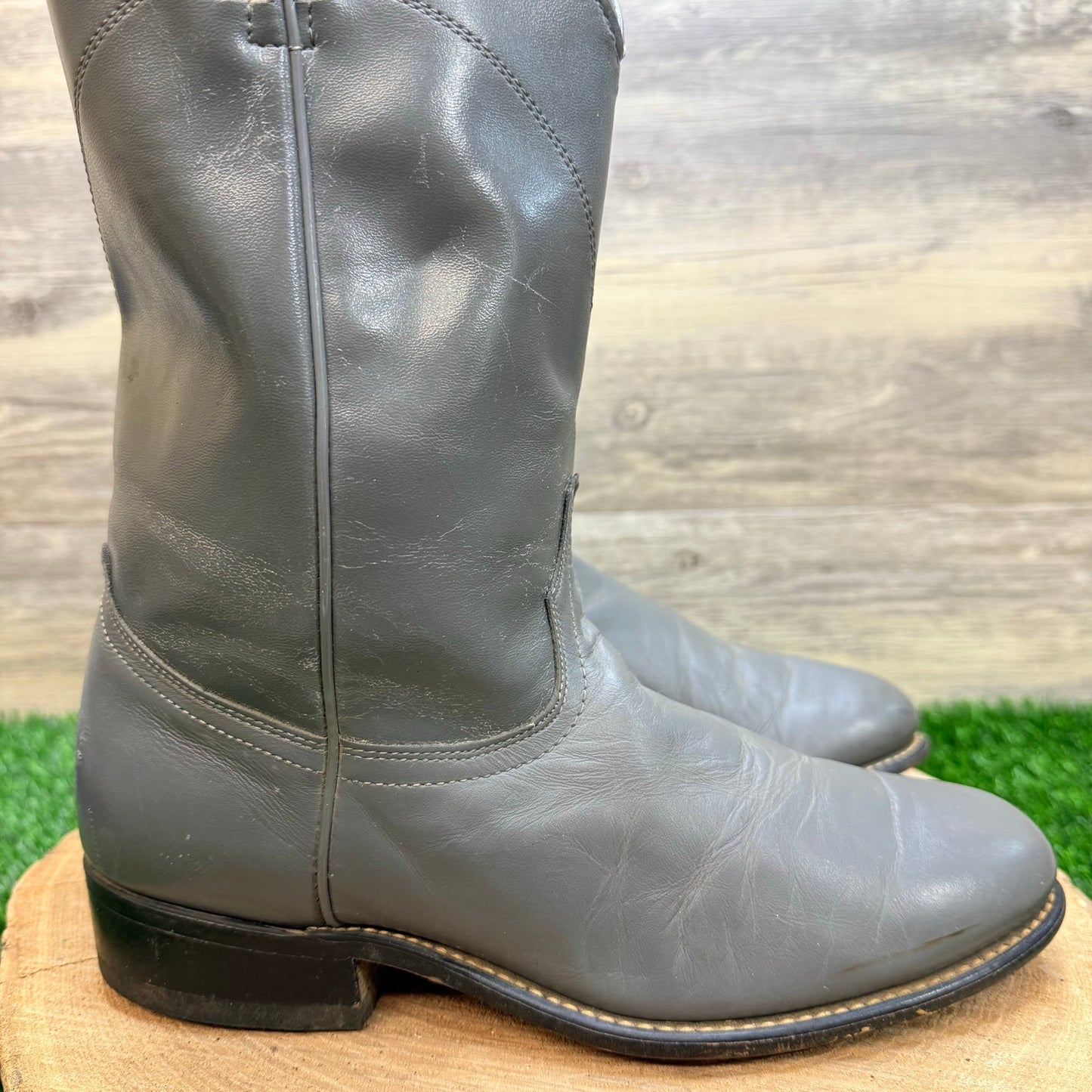 Laredo Women - Size 8.5M - Vintage Gray Roper Cowboy Boots 6952