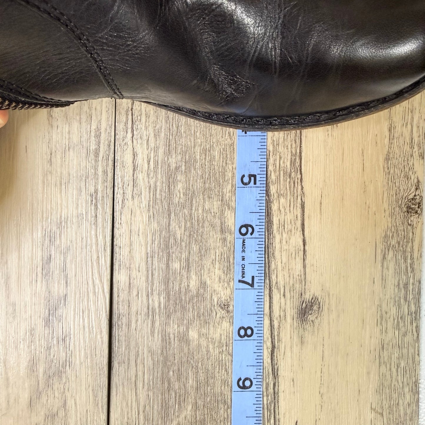 Juicy Couture Women - Size 8.5M - Black Tall Belted Zipper Moto Boots