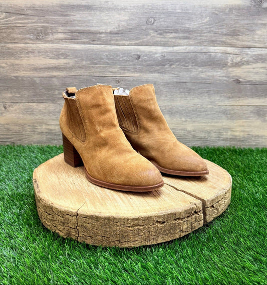 Isola Women - Size 7.5 - Tan Suede Ankle Boots