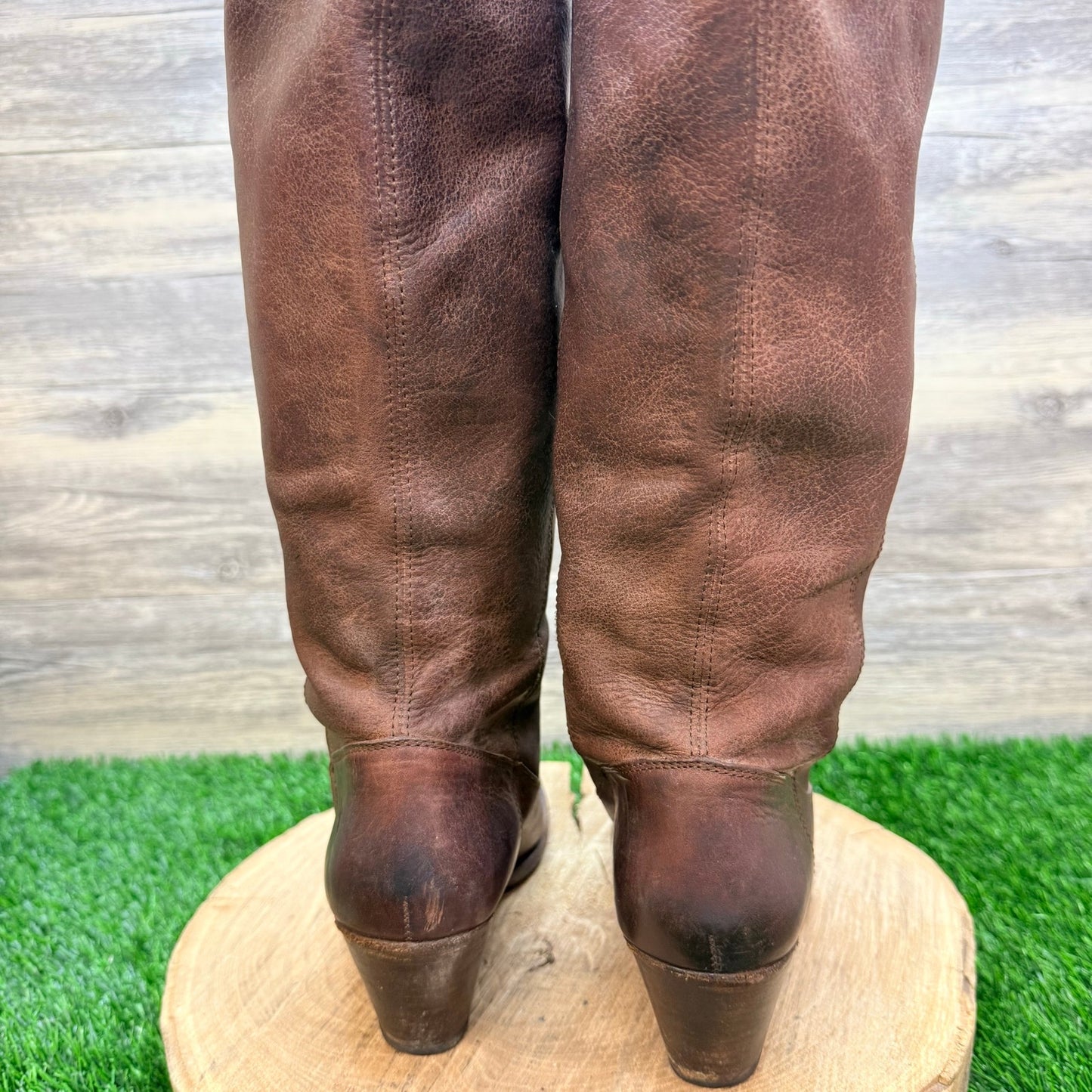 Frye Women - Size 8.5B - Brown Jackie Button Riding Boots 76575