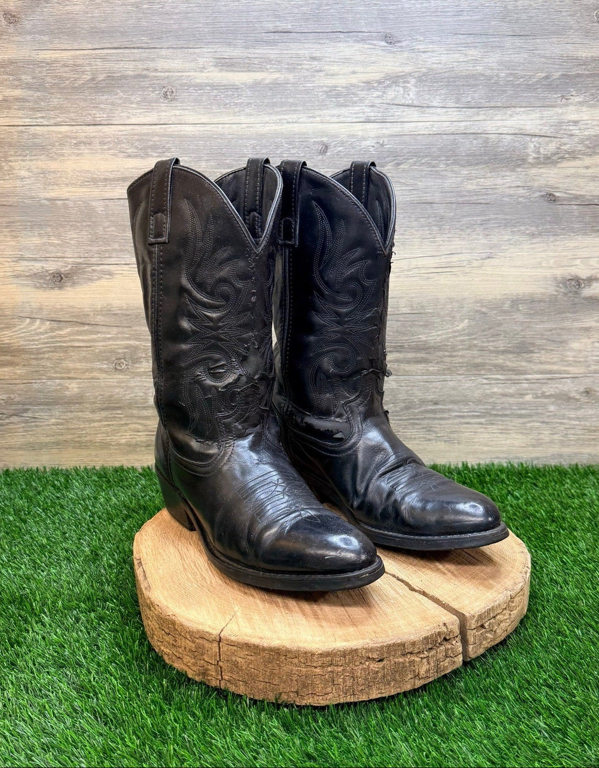 Laredo Men - Size 10D - Black Western Cowboy Boots 4240