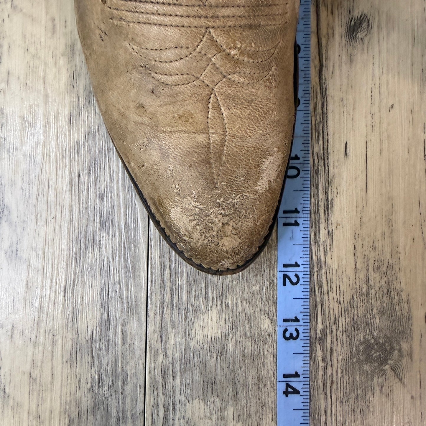 Abilene Men - Size 10.5D - Beige Soft Skin Western Cowboy Boots Style 6600