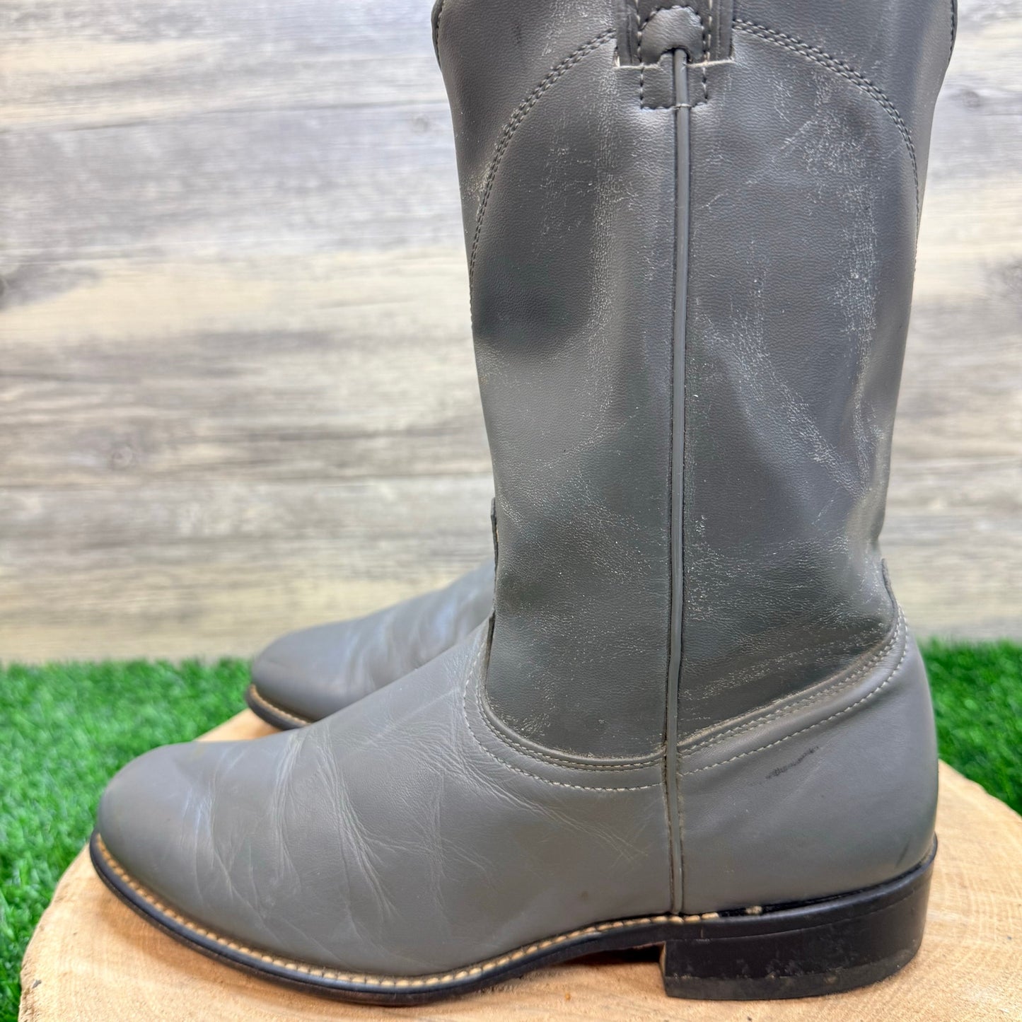 Laredo Women - Size 8.5M - Vintage Gray Roper Cowboy Boots 6952