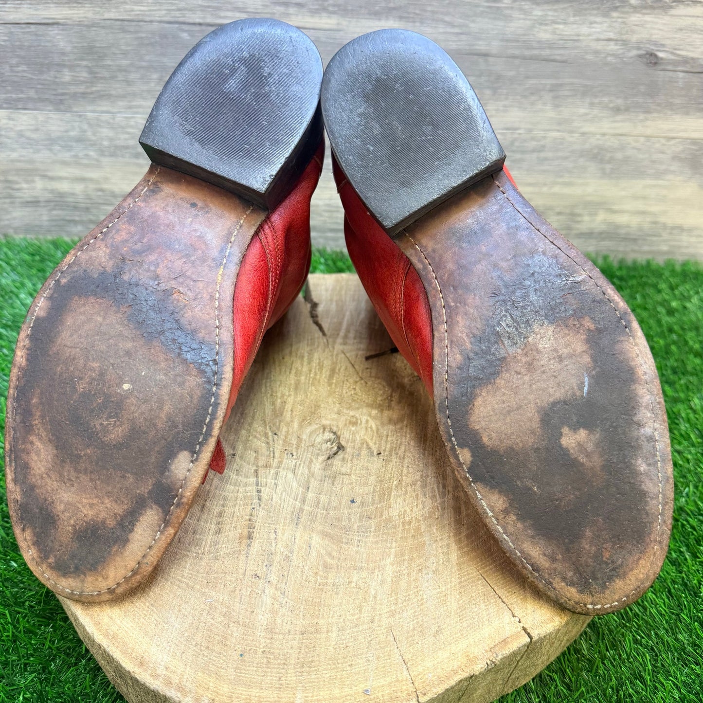 Laredo Women - Size 9.5M - Red Lace Up Boots 27790