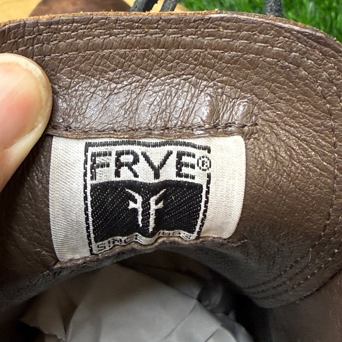 Frye Women - Size 7B - Brown Studded Lace Up Boots Style 76421