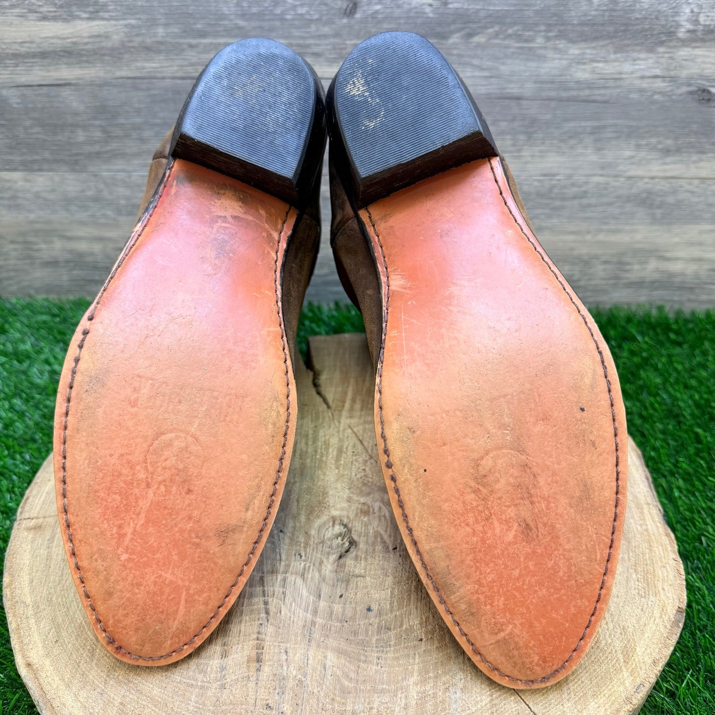 Road Wolf Women - Size 10M - Brown Cowboy Boots with Toe Plate 2232