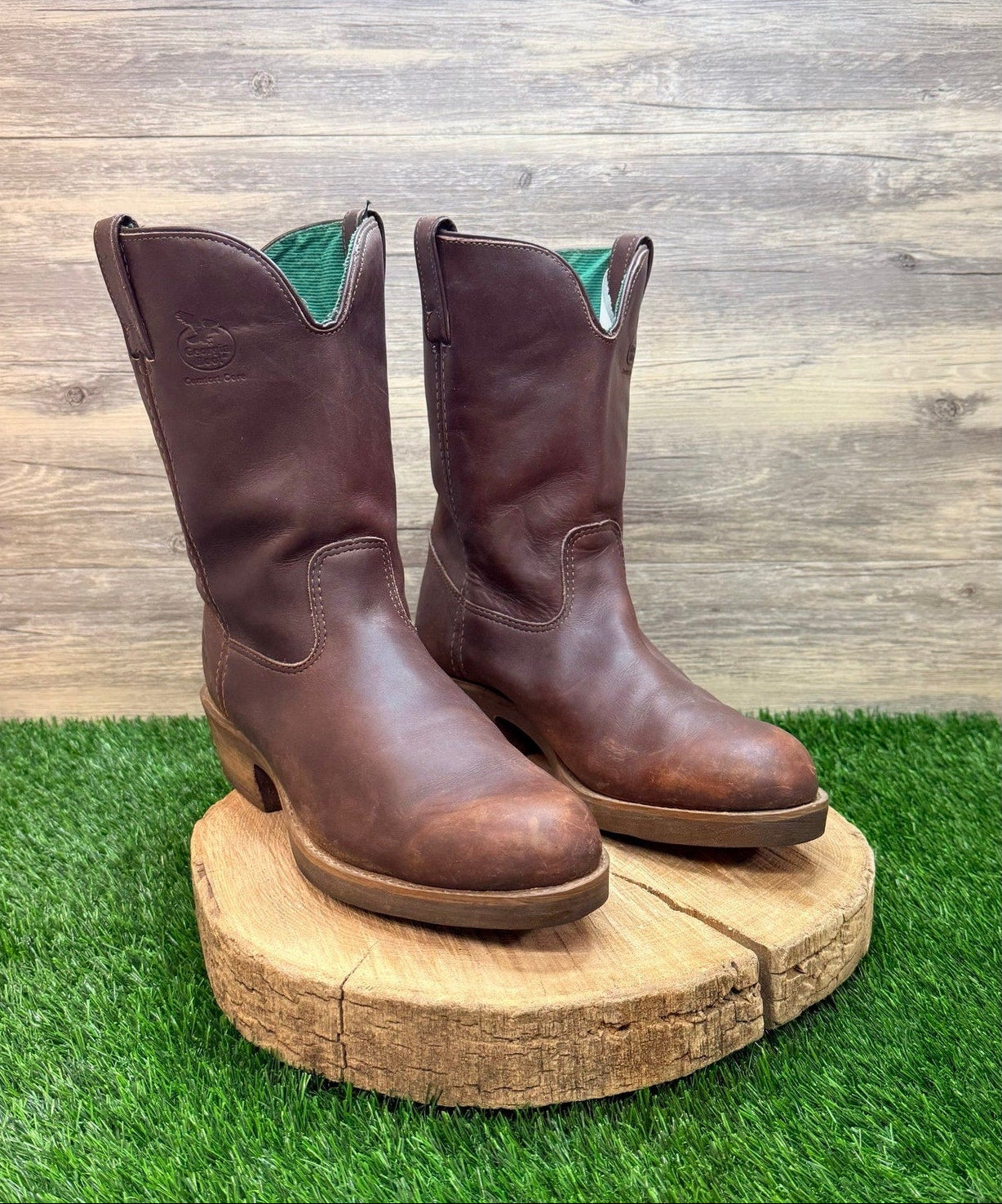 Georgia Men - Size 12EE - Brown Farm and Ranch Cowboy Boots