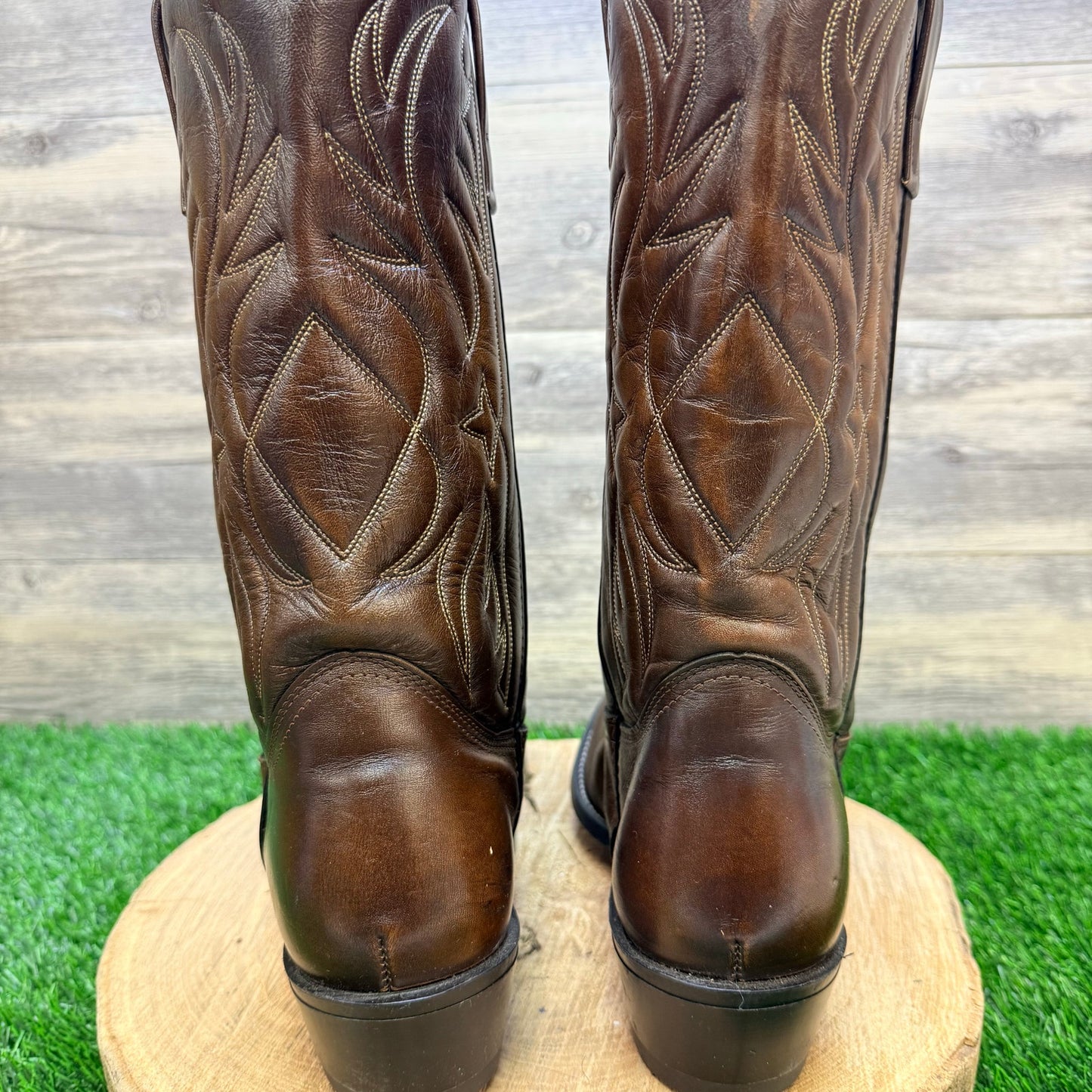 Mason Men - Size 8.5 3E - Vintage Brown Cowboy Boots Chippewa Falls