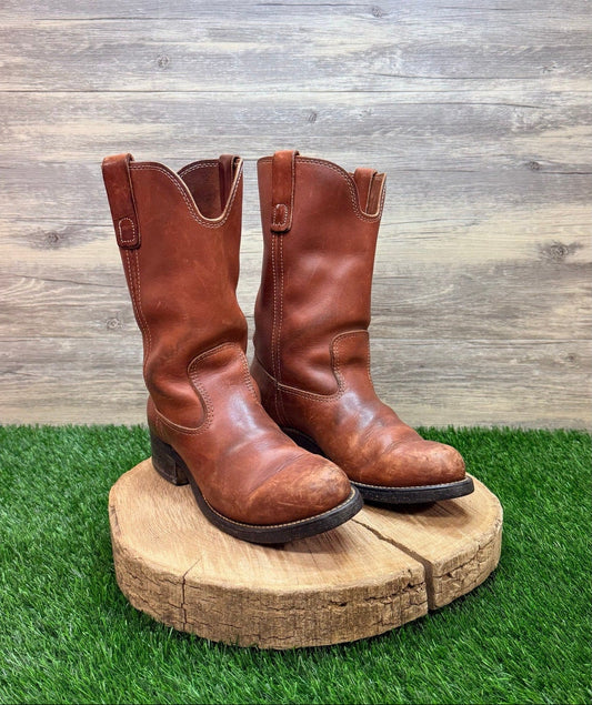 Unknown Men - Size 8.5D - Vintage Copper Pull On Western Cowboy Boots