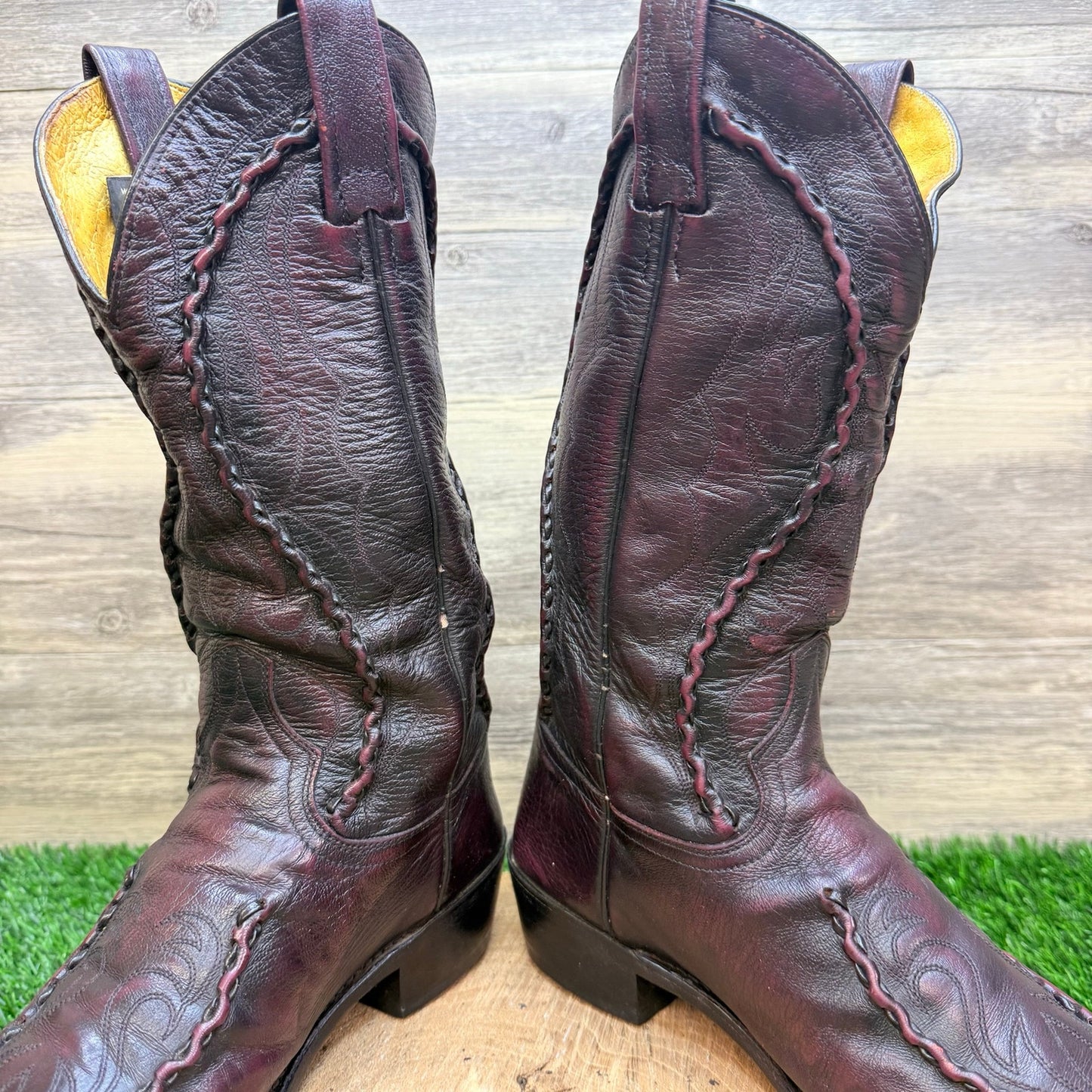 Dan Post Men - Size 8D - Vintage Black Cherry Bucklace Cowboy Boots DP26679
