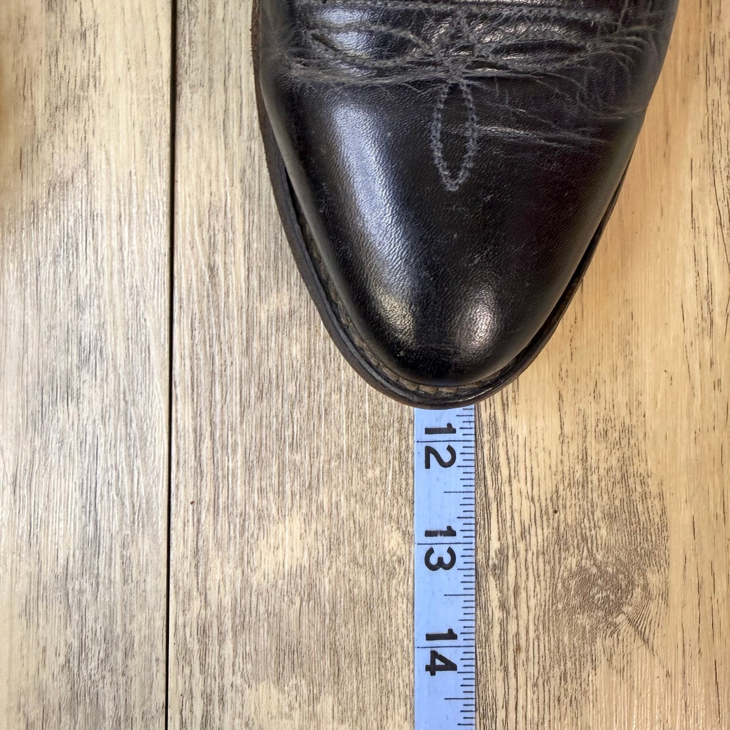 Unknown Men - Size 8.5EE - Vintage Black Ankle Zipper Boots 6082
