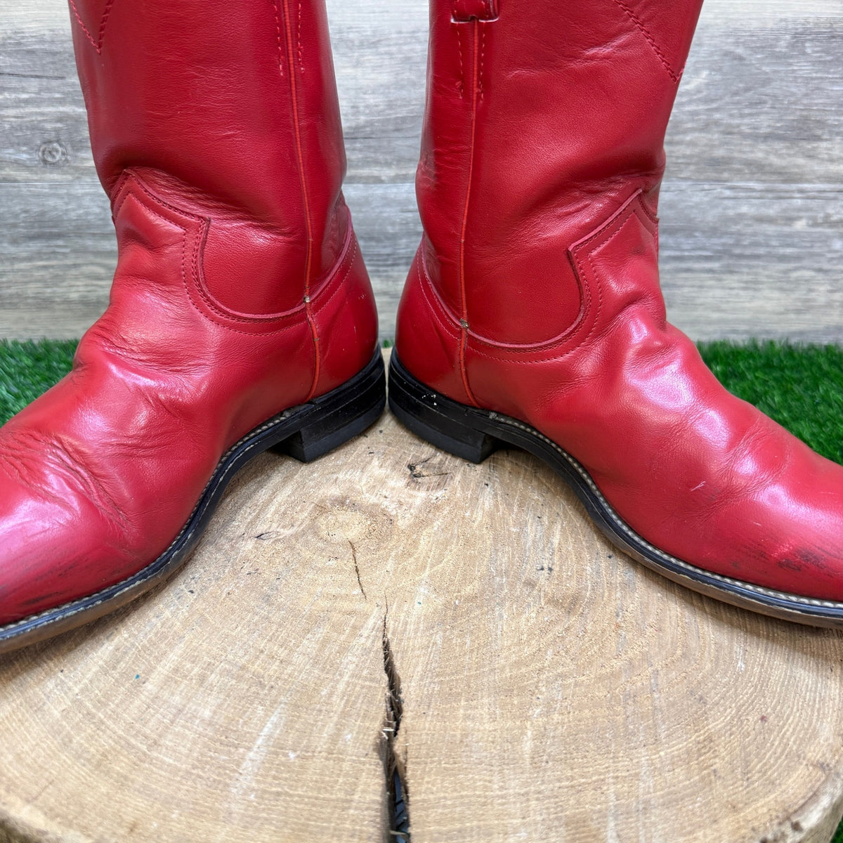 Unknown Women - Size 5.5B - Vintage Red Roper Western Cowboy Boots