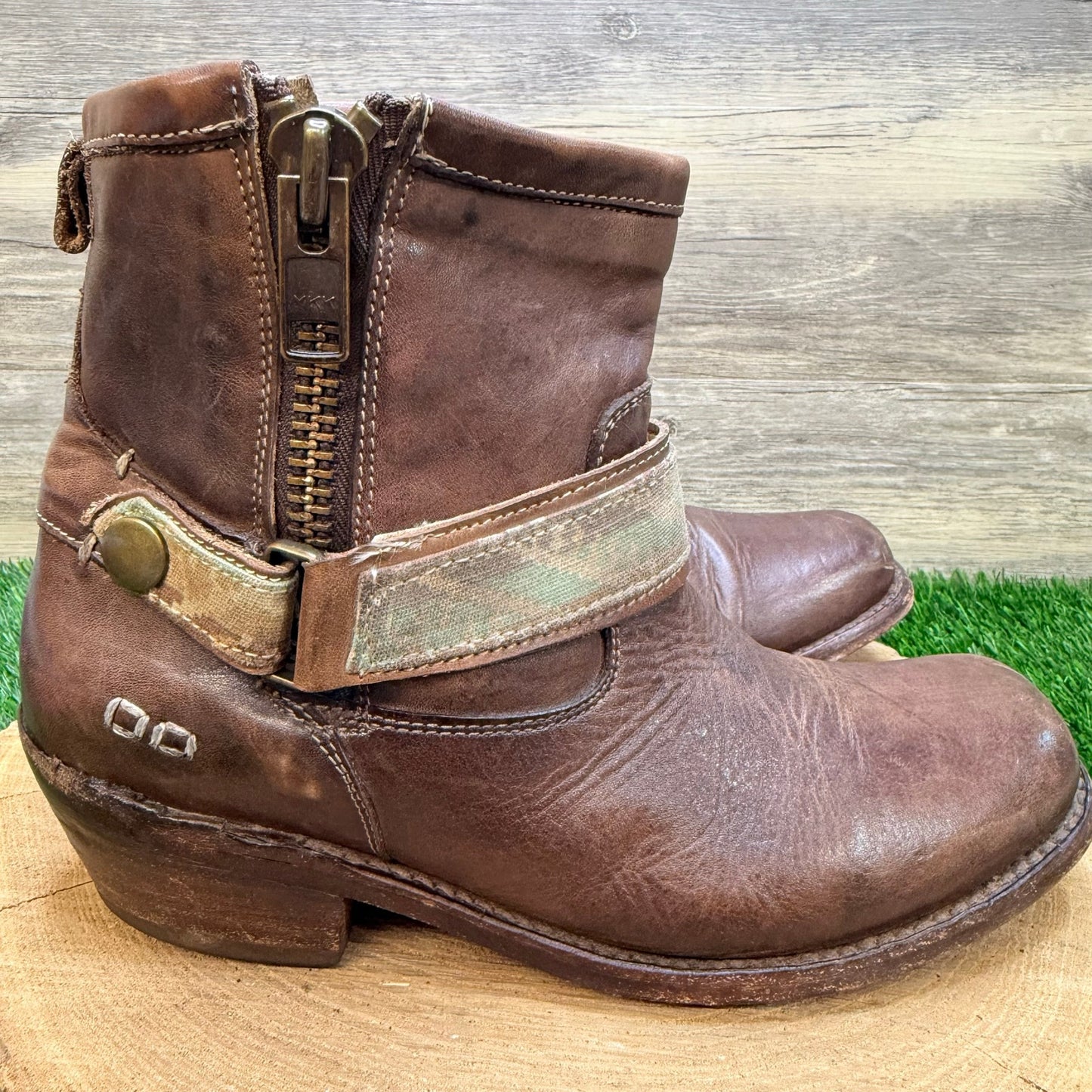 Bed Stu Women - Size 9 - Brown Zipper Ankle Boots 1703