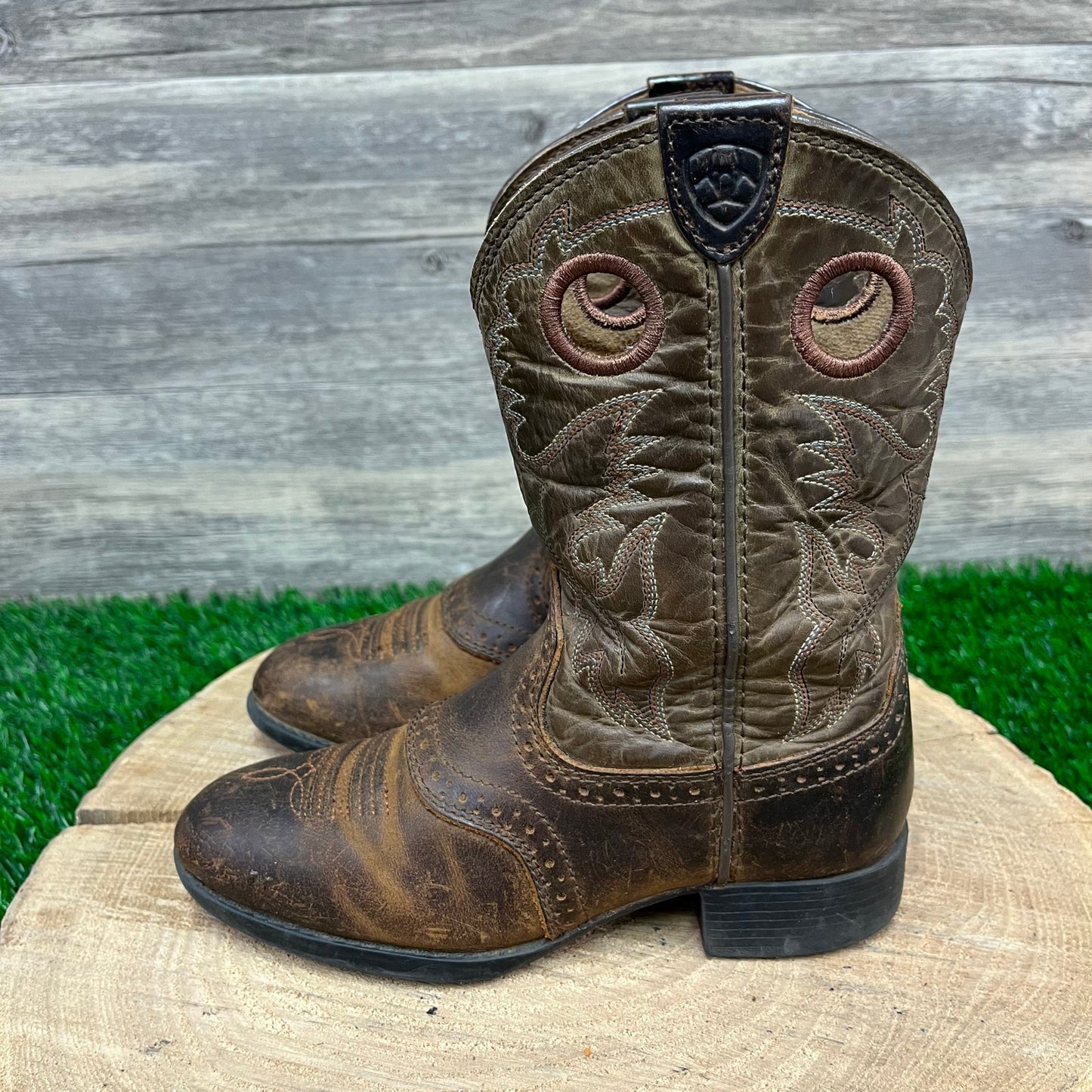 Ariat Youth - Size 12.5 - Brown Cowboy Boots Style 1000178