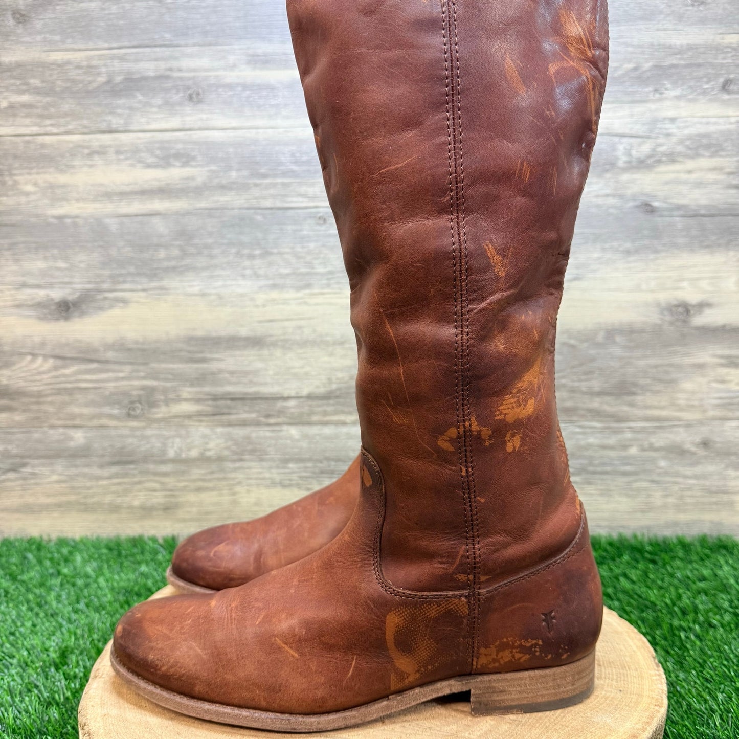 Frye Women - Size 9.5B - Cognac Melissa Button Riding Boots 3475449