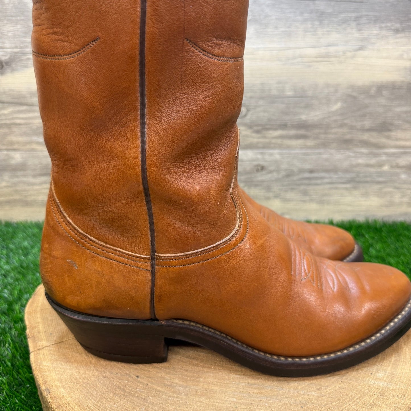 Nocona Men - Size 10D - Vintage Brown Western Cowboy Boots Style 3420C