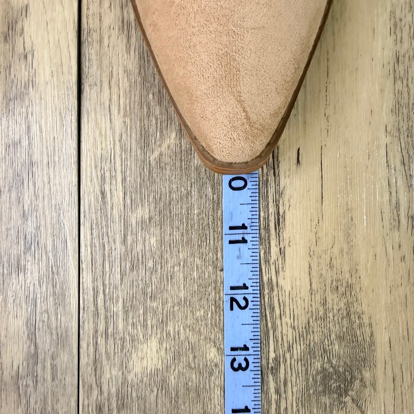NEW Time and Tru Women - Size 7 - Beige Faux Suede Puff Zipper Cowboy Boots