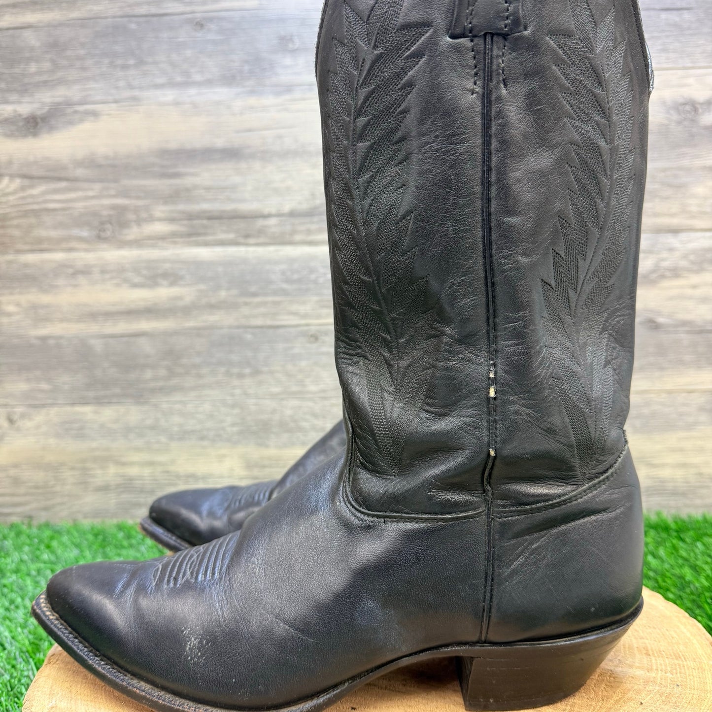 J Chisholm - Size 10M - Black Cowboy Boots D820
