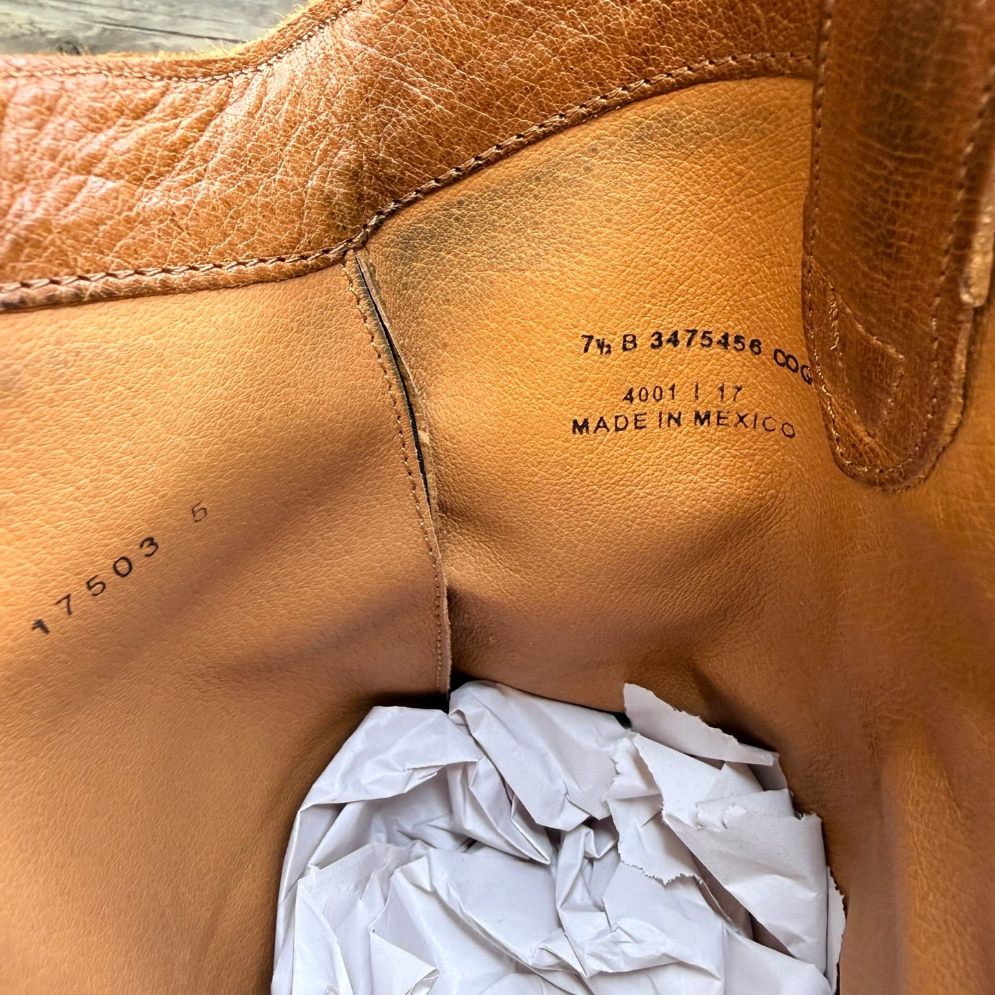 Frye Women - Size 7.5B - Cognac Melissa Pull On Cowboy Boots 3475456
