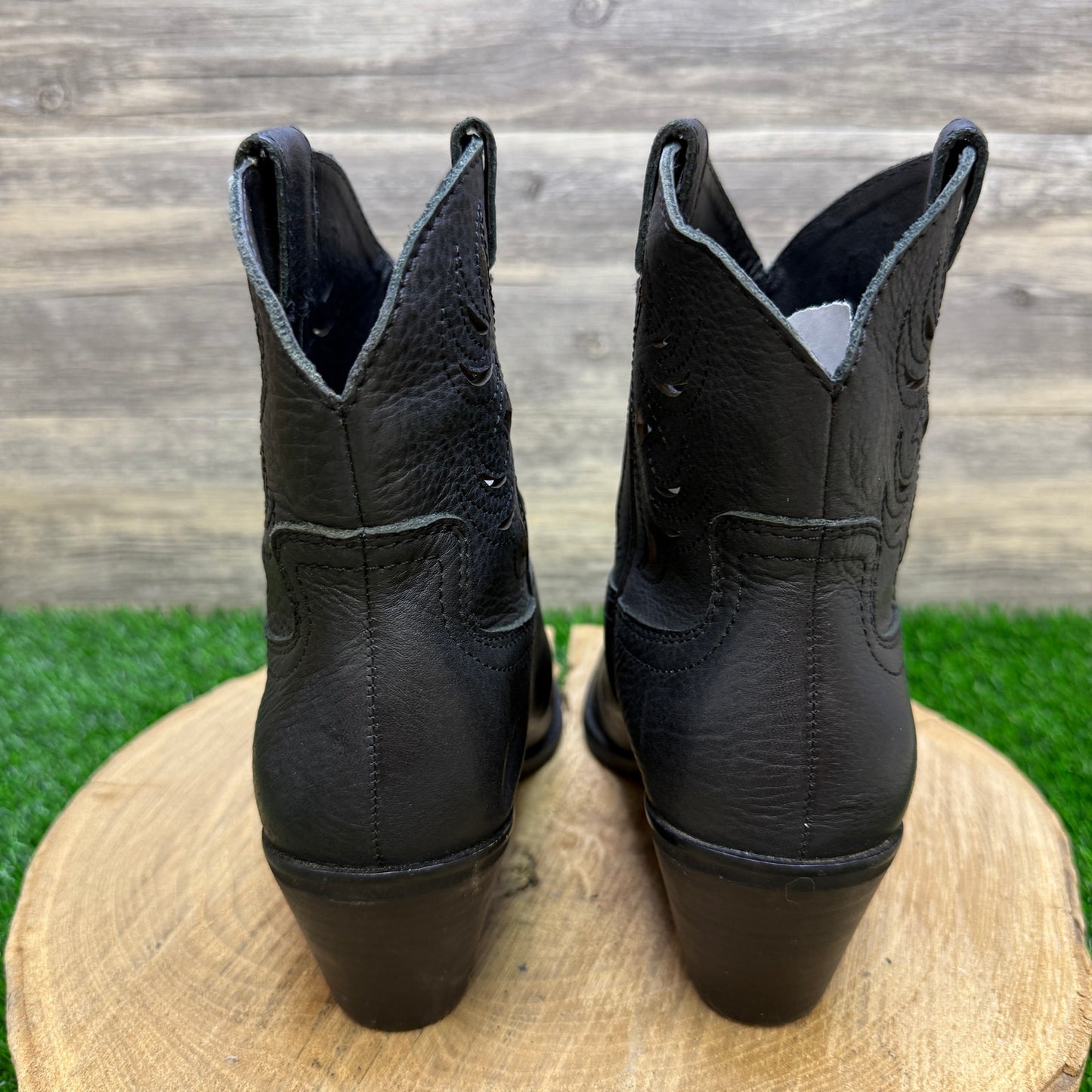 Lucky Brand Women - Size 9M - Black Cutout Ankle Boots