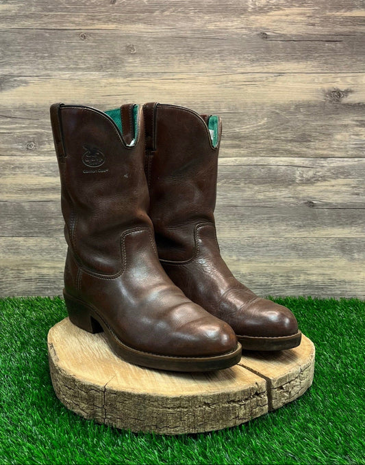 Georgia Boot Men - Size 10.5W - Brown Pull On Cowboy Boots Style G5744