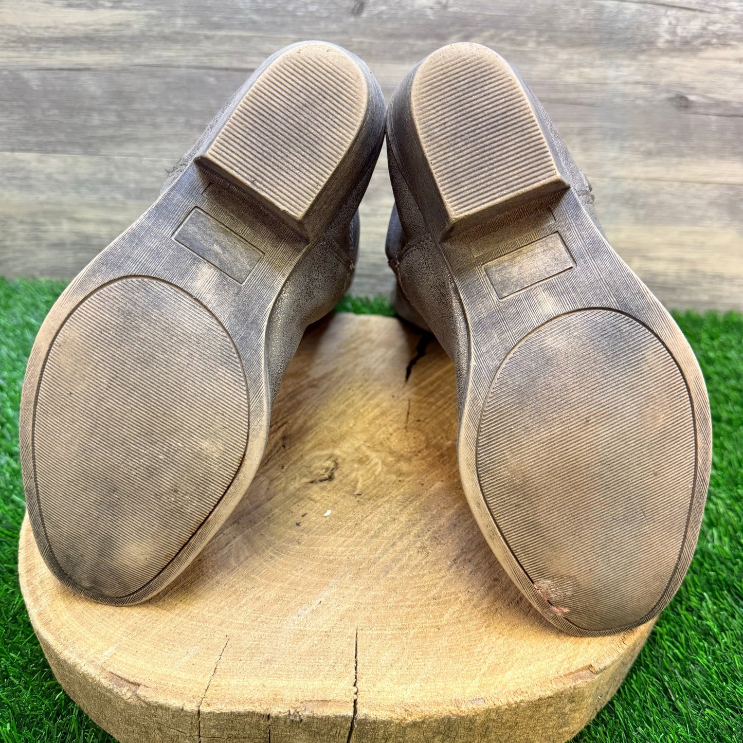 Rampage Women - Size 7.5 - Metallic Faux Leather Tall Cowboy Boots Telula