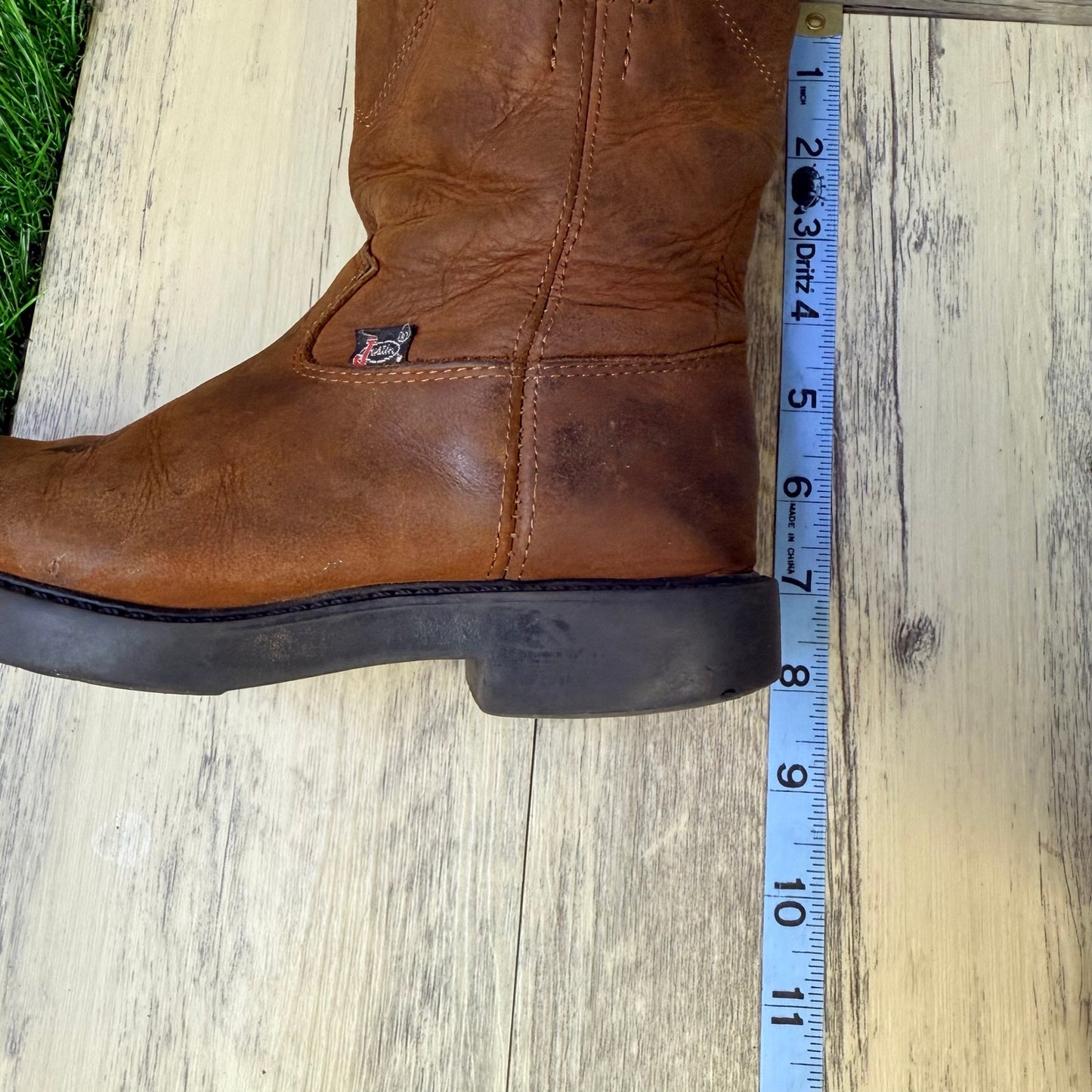 Justin Youth - Size 12.5D - Brown Soft Leather Cowboy Boots 4782C