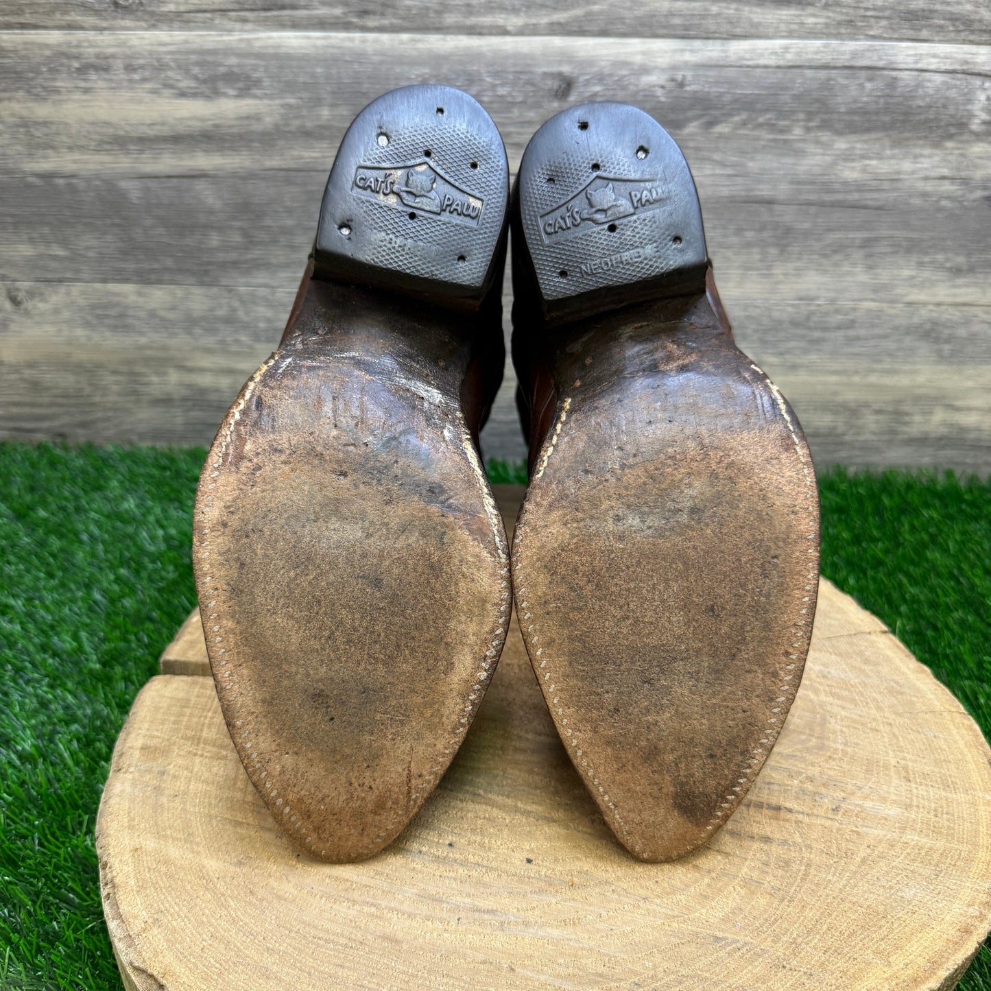 Dan Post Men - Size 8D - Vintage Copper Soft Leather Cowboy Boots Style 6851