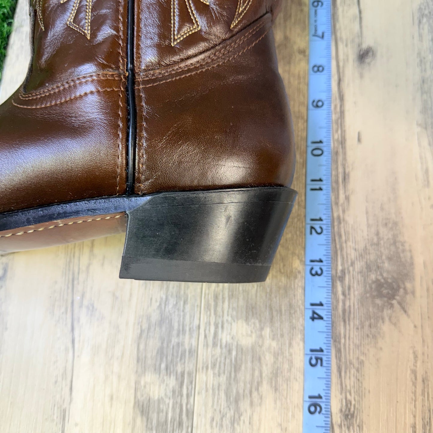 Mason Men - Size 8.5 3E - Vintage Brown Cowboy Boots Chippewa Falls