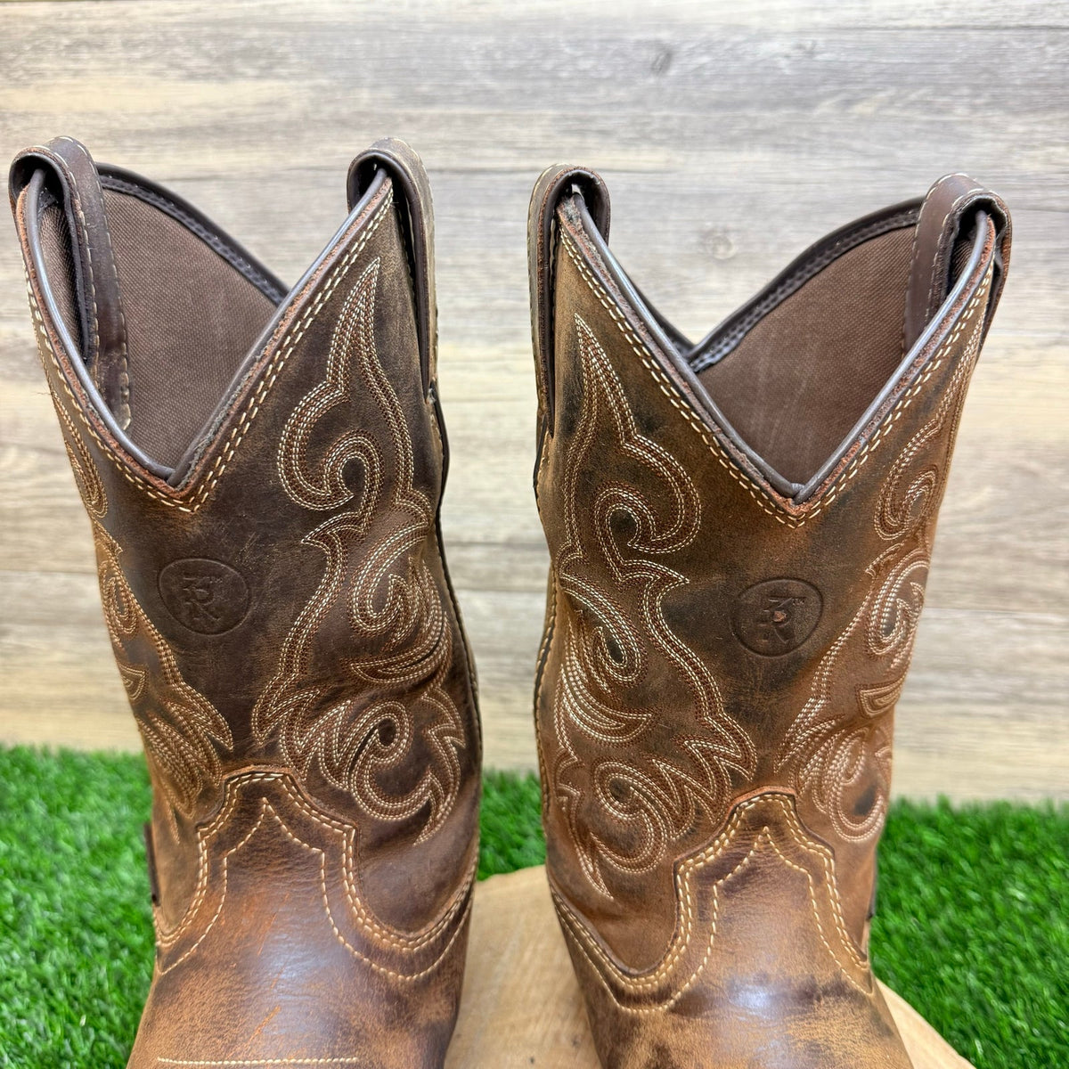 Tony Lama Men - Size 10EE - Brown Waterproof Work Square Toe Boots RR3353
