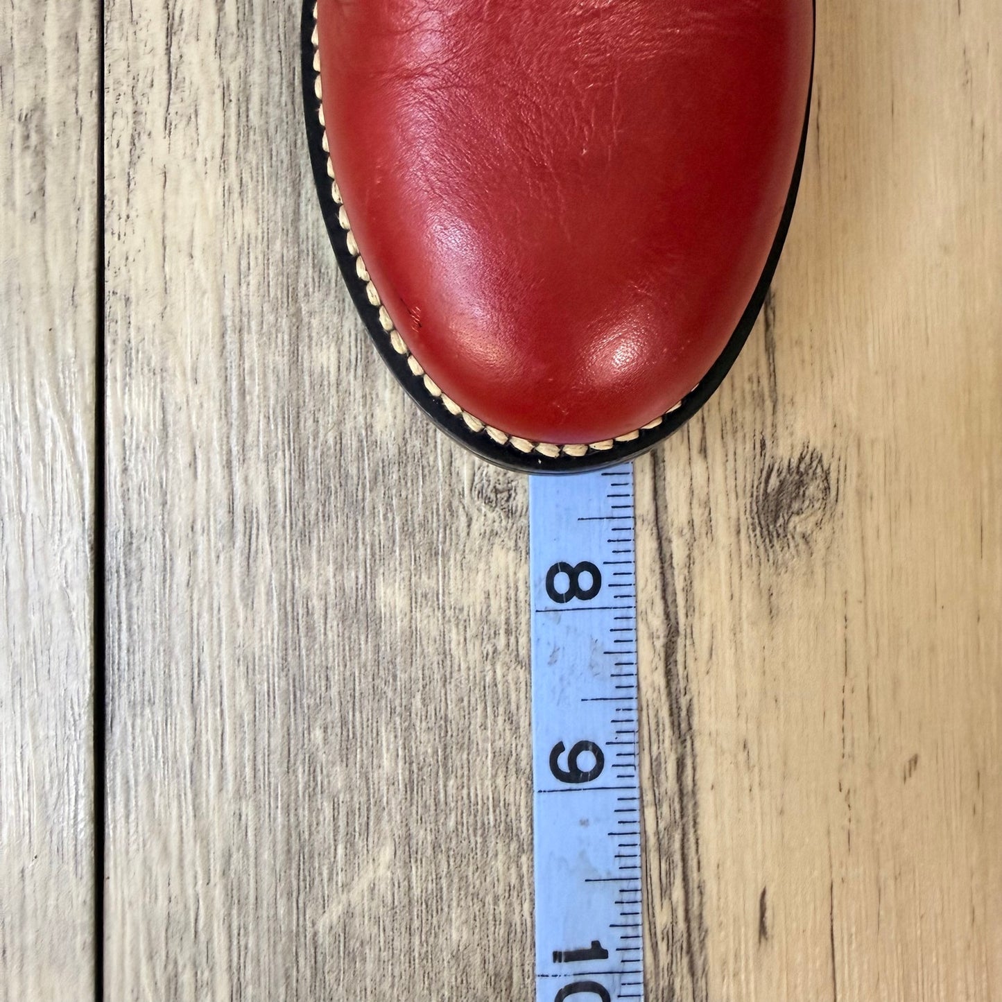 Justin Youth - Size 9B - Red Roper Western Cowboy Boots 3035
