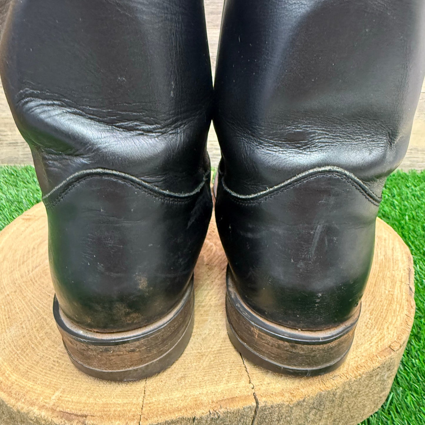 Justin Men - Size 10.5EE - Black Brock Roper Cowboy Boots Style 3233