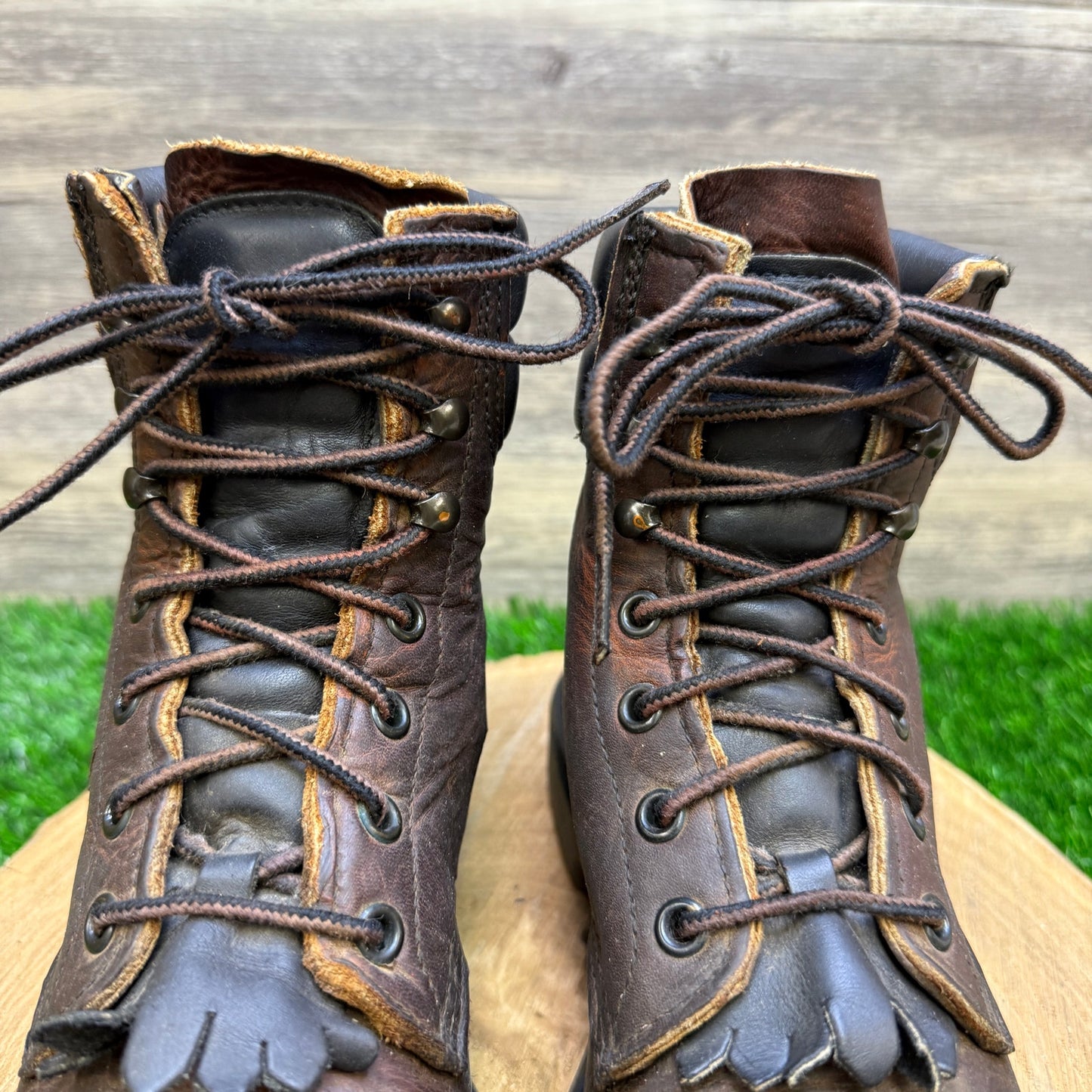 Red Wing Women - Size 6 - Brown Steel Toe Lace Up Boots Style PT99