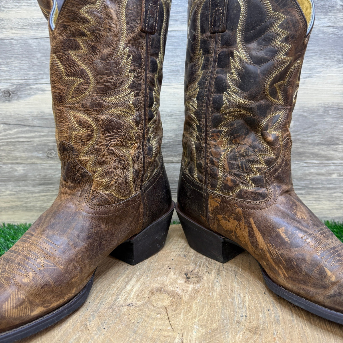 Laredo Men - Size 10.5D - Birchwood Brown Western Cowboy Boots Style 68452