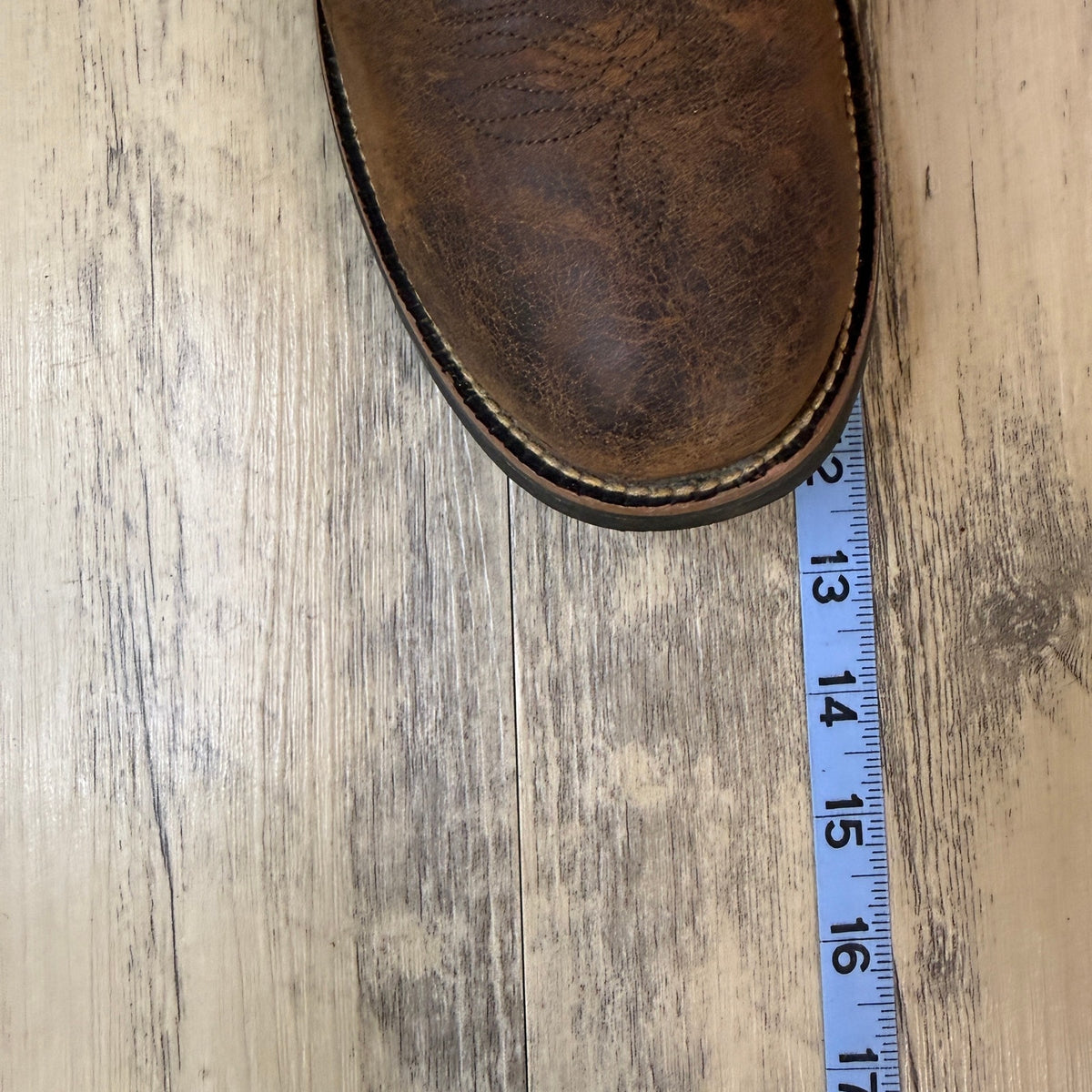 Justin Men - Size 10.5D - Brown/Blue Stampede Western Cowboy Boots Style 7200