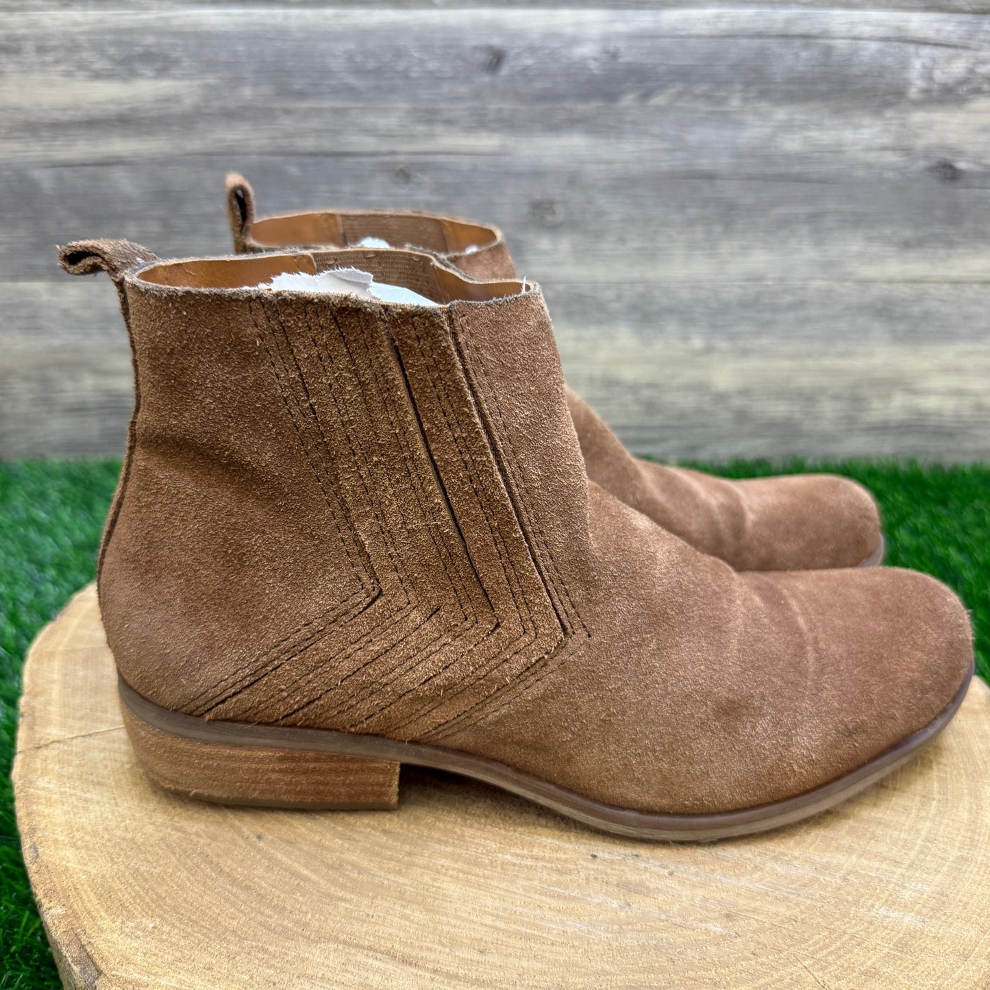 Korks Women - Size 7.5M - Tan Suede Ankle Boots Style CBFF19