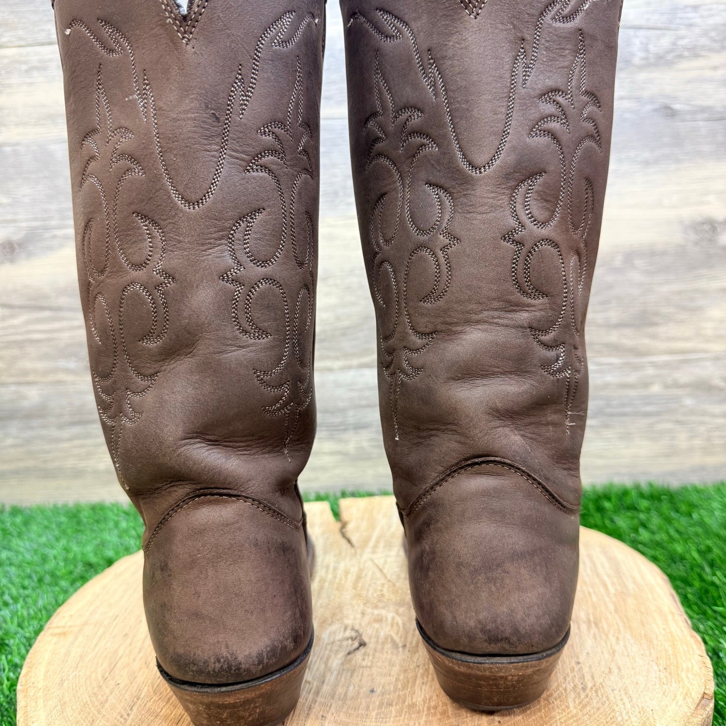Nocona Women - Size 6B - Vintage Dark Brown Western Cowboy Boots 13662