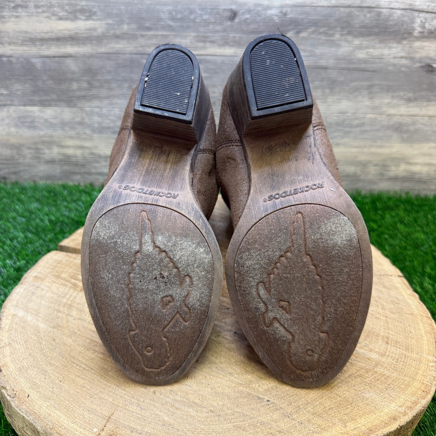 Rocket Dog Women - Size 6 - Brown Slouch Faux Leather Boots Style 12623