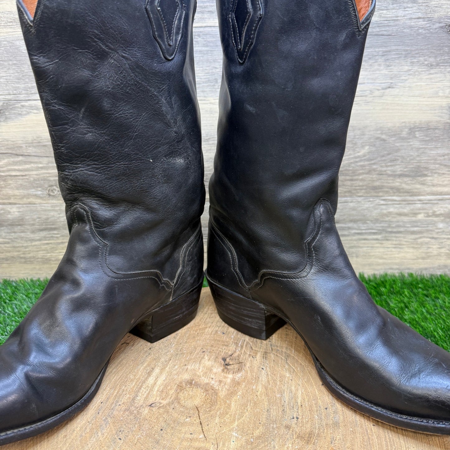 El Dorado Men - Size 10D - Black Western Cowboy Boots
