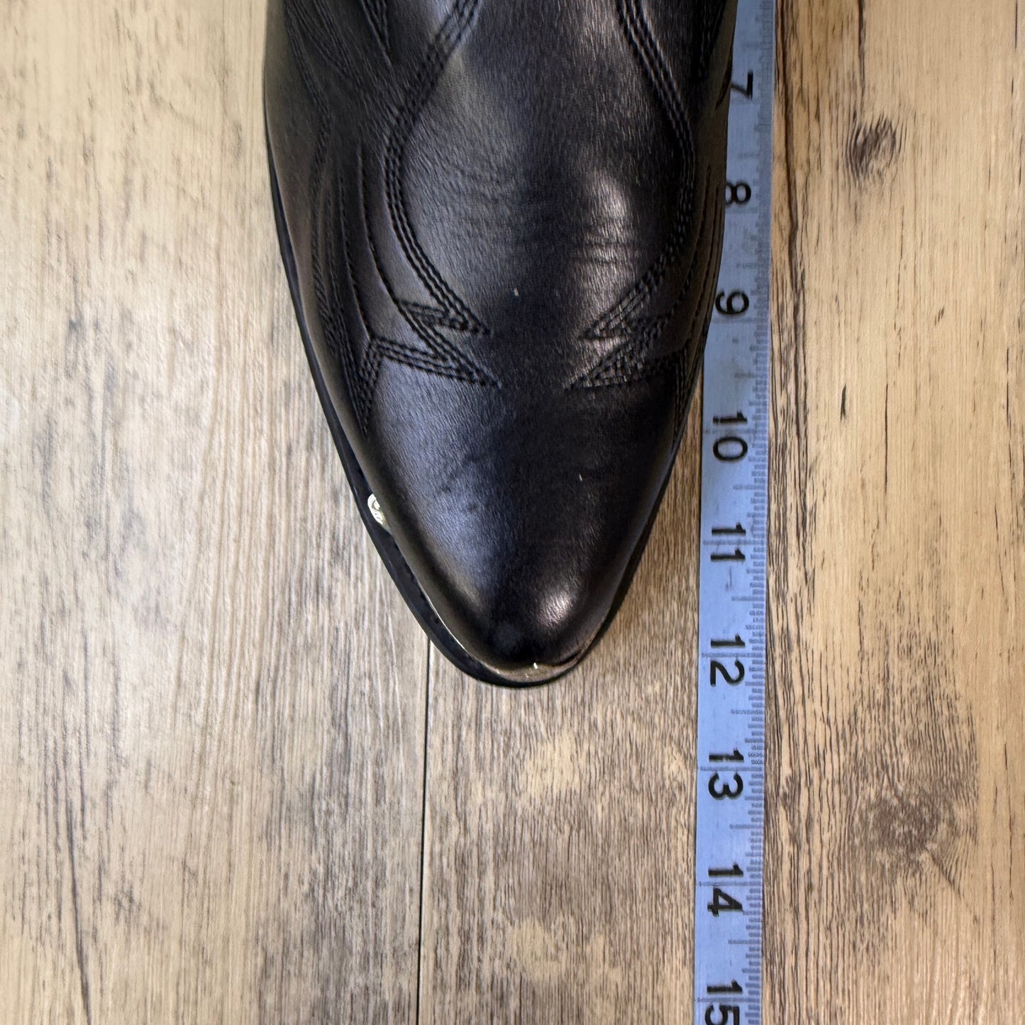 Durango Men - Size 10.5D - Black Toe Plate Western Cowboy Boots Style TR750