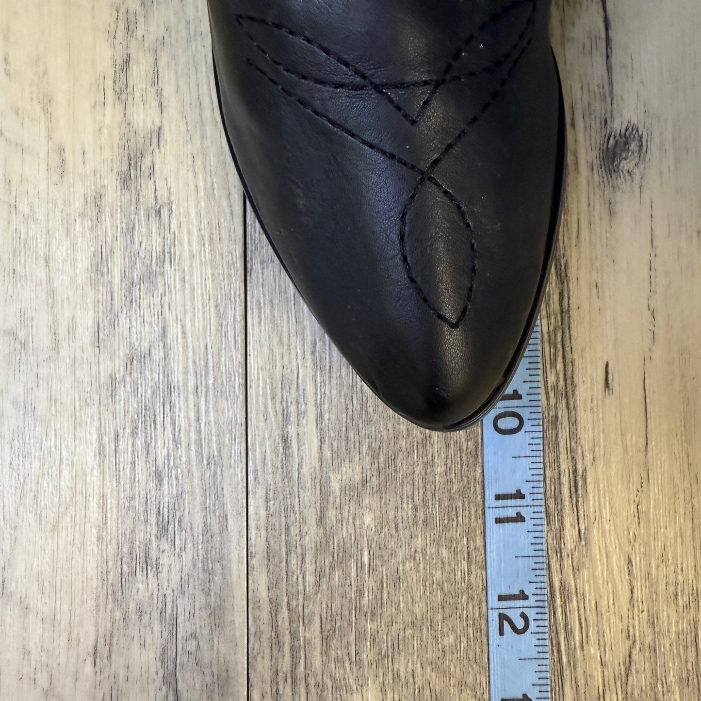 Chase Chloe Women - Size 7 - Black Soft Faux Leather Boots Style Charles-1