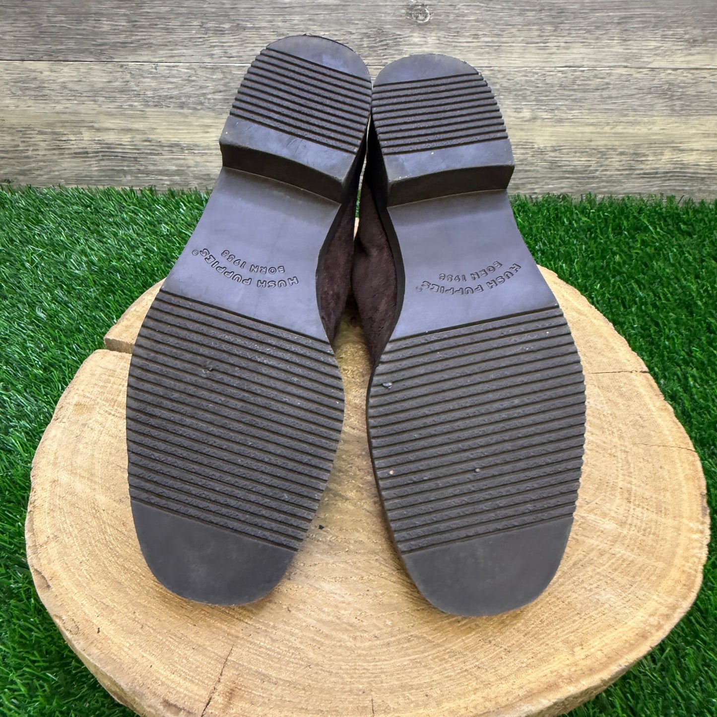 Hushpuppies Women - Size 8.5M - Dark Brown Suede Ankle Lace Boots Style 295031