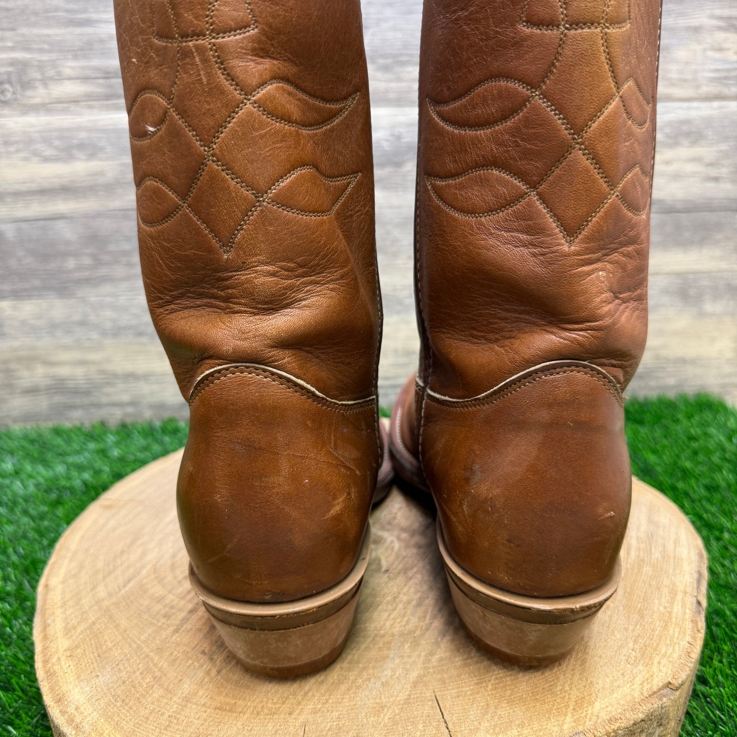 Justin Men - Size 9.5D - Brown Rancher Cowboy Boots Style 1173