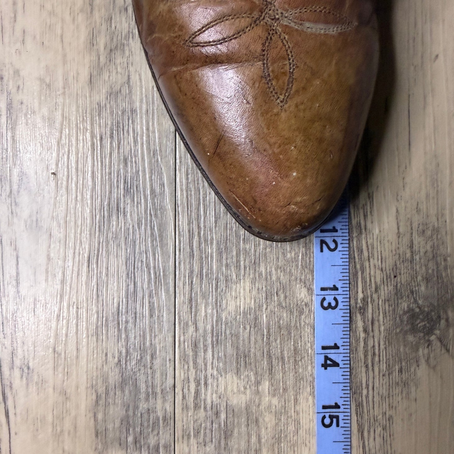 Justin Men - Size 10.5 EE - Tan Western Cowboy Boots Style 1567