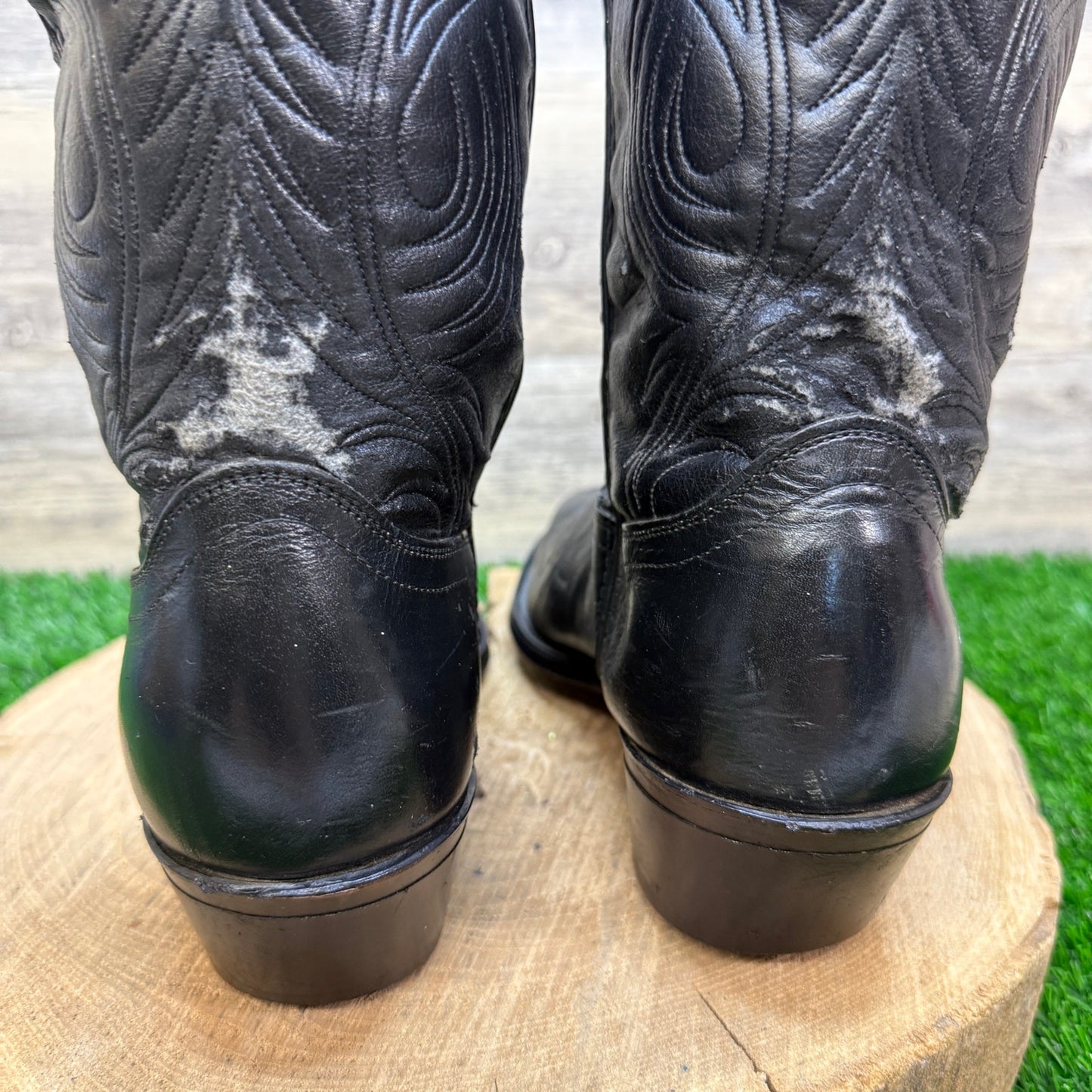 Laredo Men - Size 9.5 EE - Vintage Black Western Cowboy Boots Style 2630