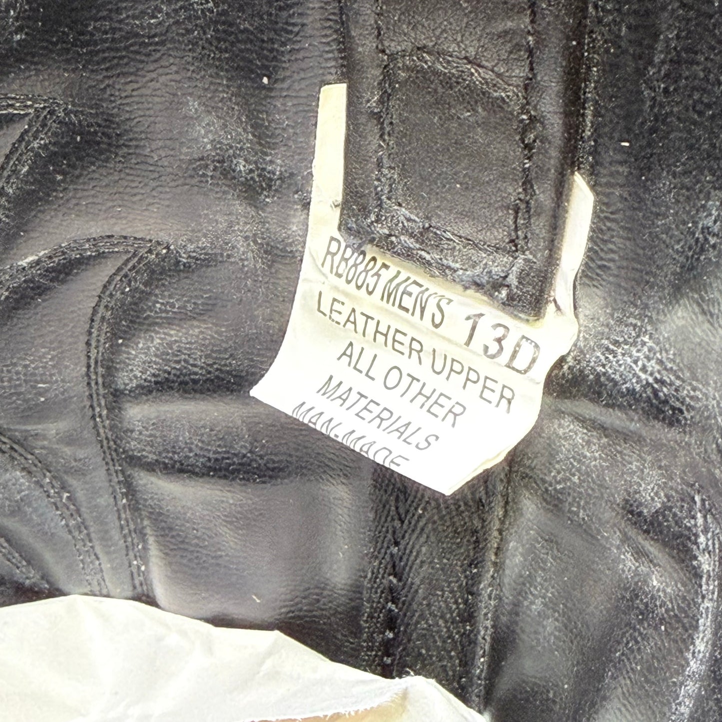 Masterson Men - Size 13D - Black Cowboy Boots with Metal Tips RB885